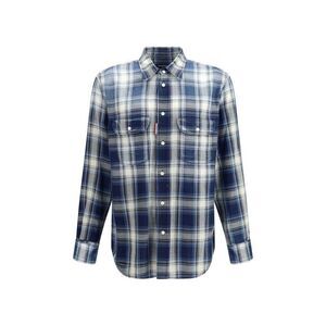 Dsquared² Plaid Cotton ButtonDown Shirt Men Multicolor Shirts